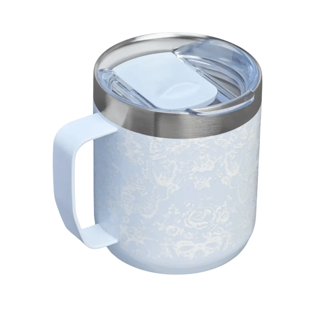 Stanley 1913 X Loveshackfancy Holiday Everyday Camp Mug Set Toscana Toile Alpine Blue 12 OZ