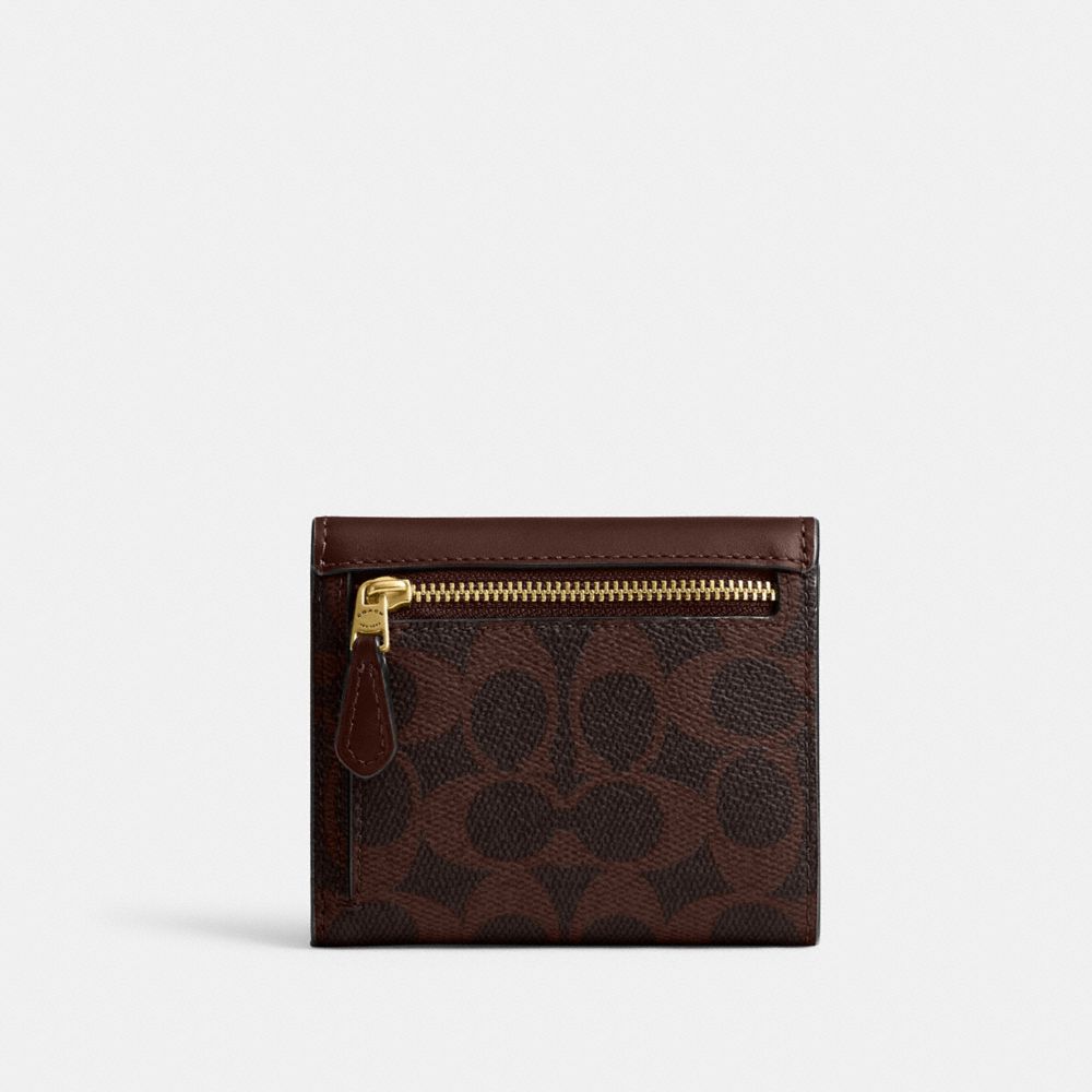 Mila Small Flap Wallet In Signature Canvas