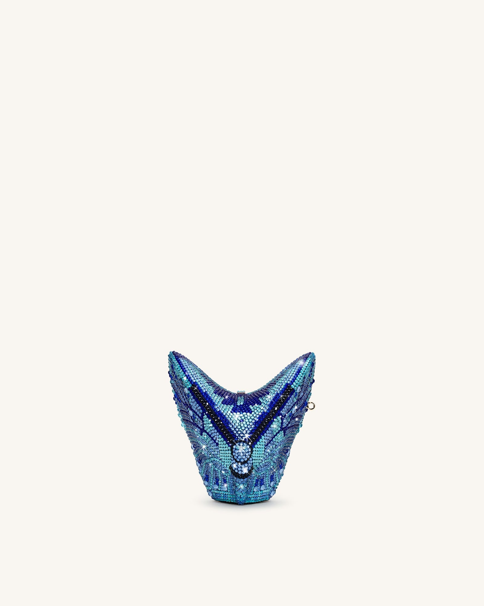 Paisley Crystal Butterfly Clutch - Multicolor