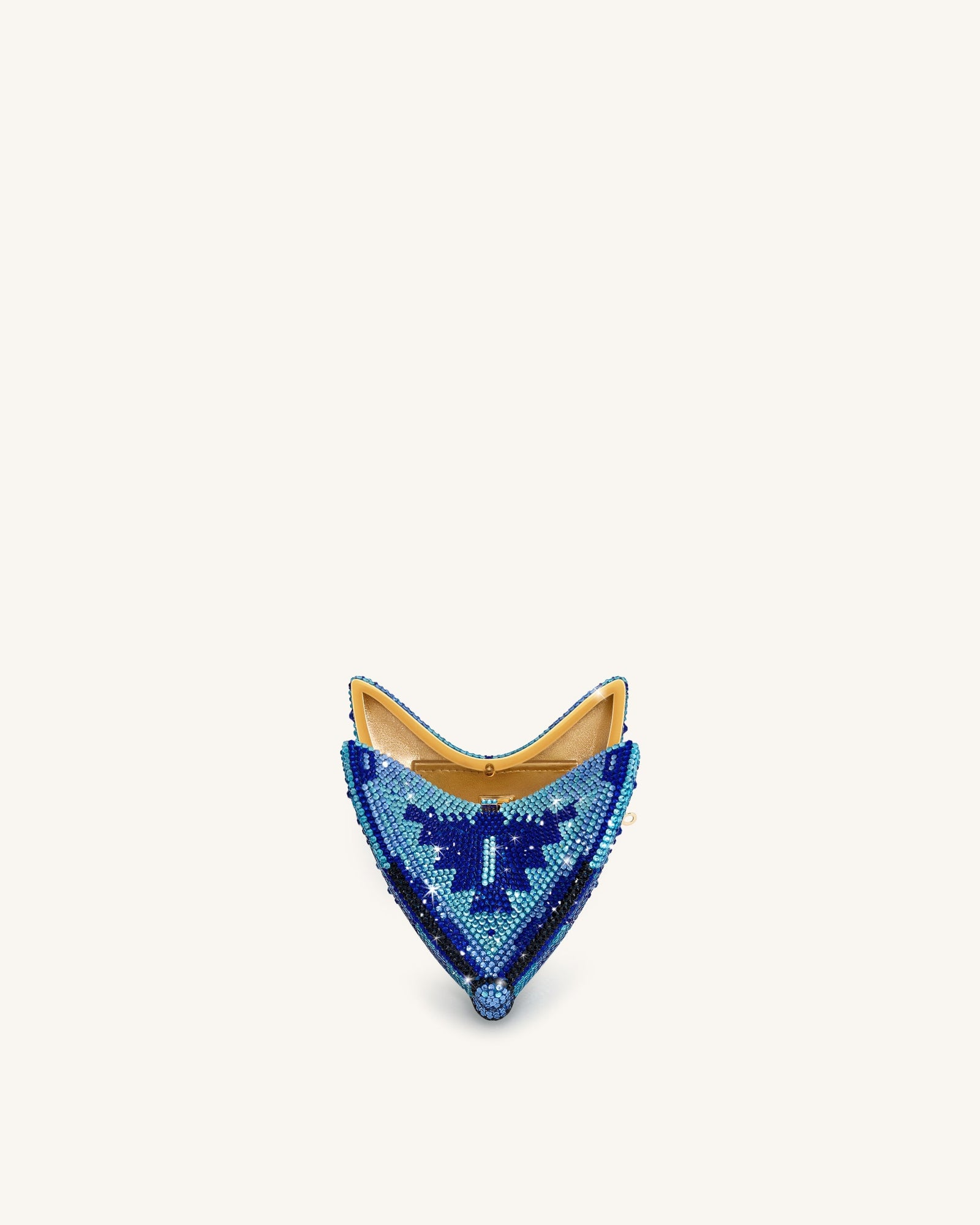 Paisley Crystal Butterfly Clutch - Multicolor