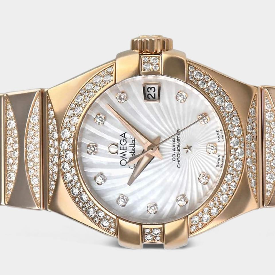 Omega Constellation Ladies Diamonds / Rose gold / 27 mm / 123.55.27.20.55.003