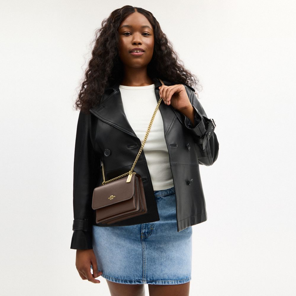 Coach Mini Klare Crossbody Bag Gold Dark Stone