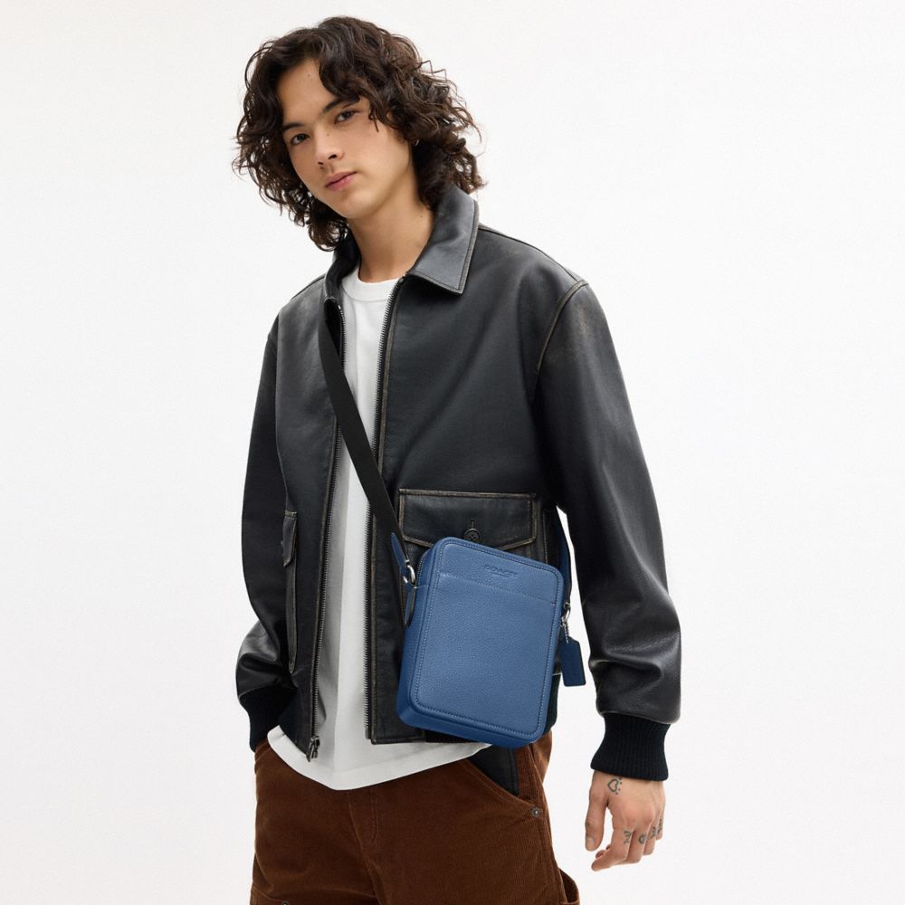 Coach Sullivan Crossbody Bag Silver Light Denim