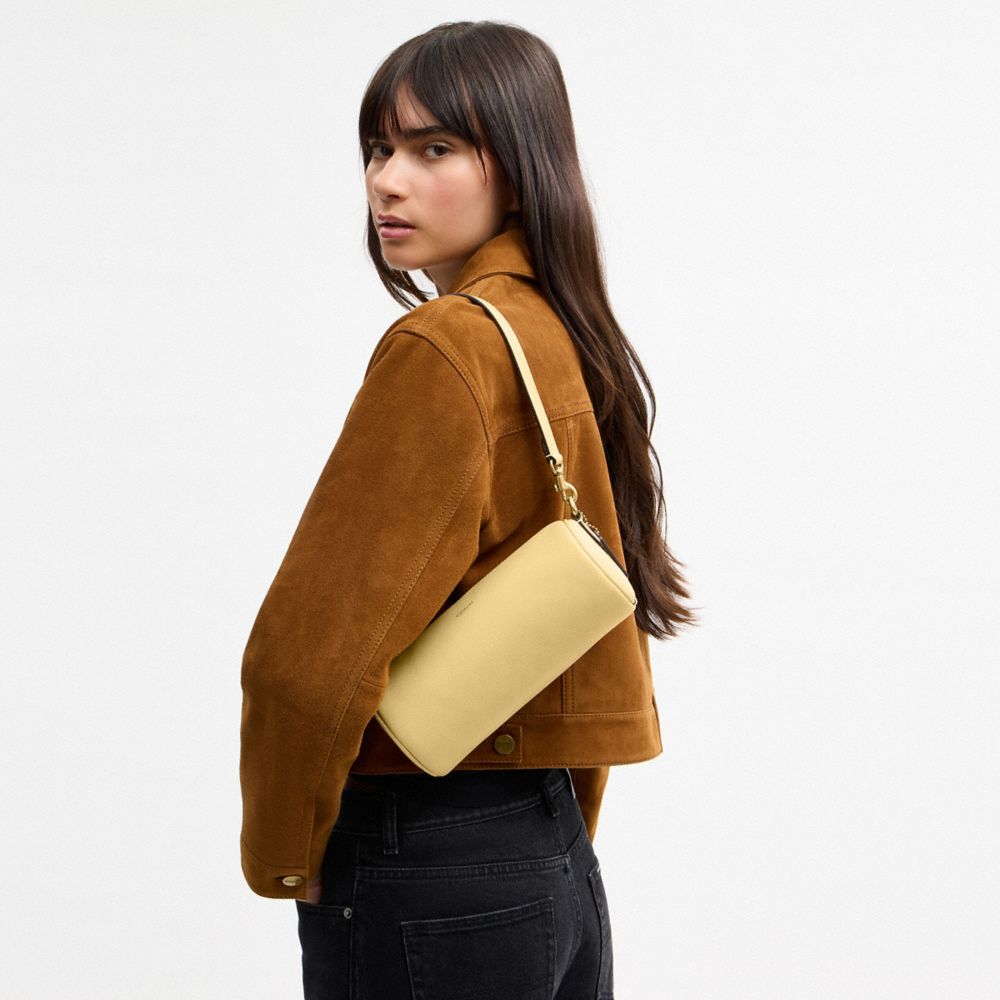Coach Barrel Bag Brass Vanilla