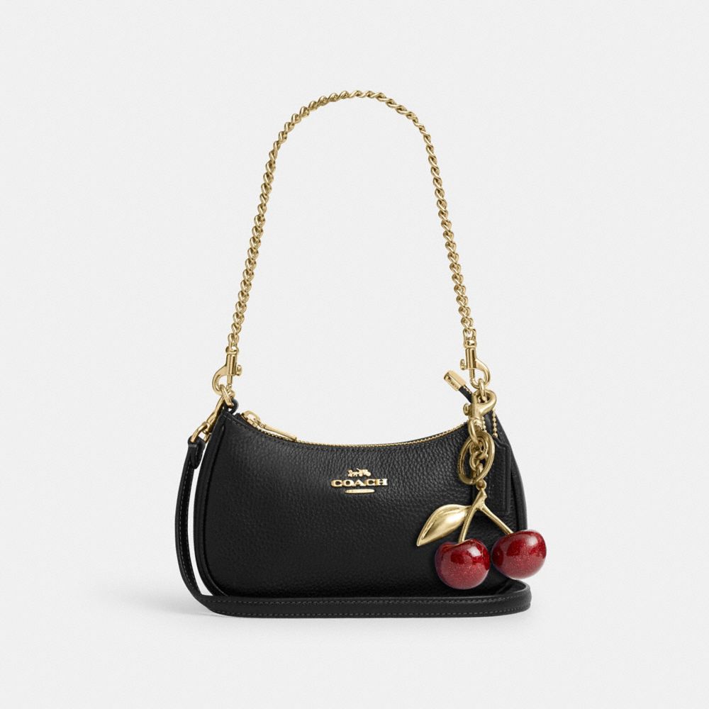 Coach Teri Mini Crossbody Bag Gold Black