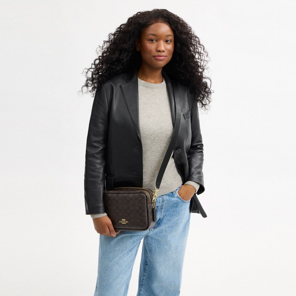 Carey Crossbody Bag In Signature Canvas