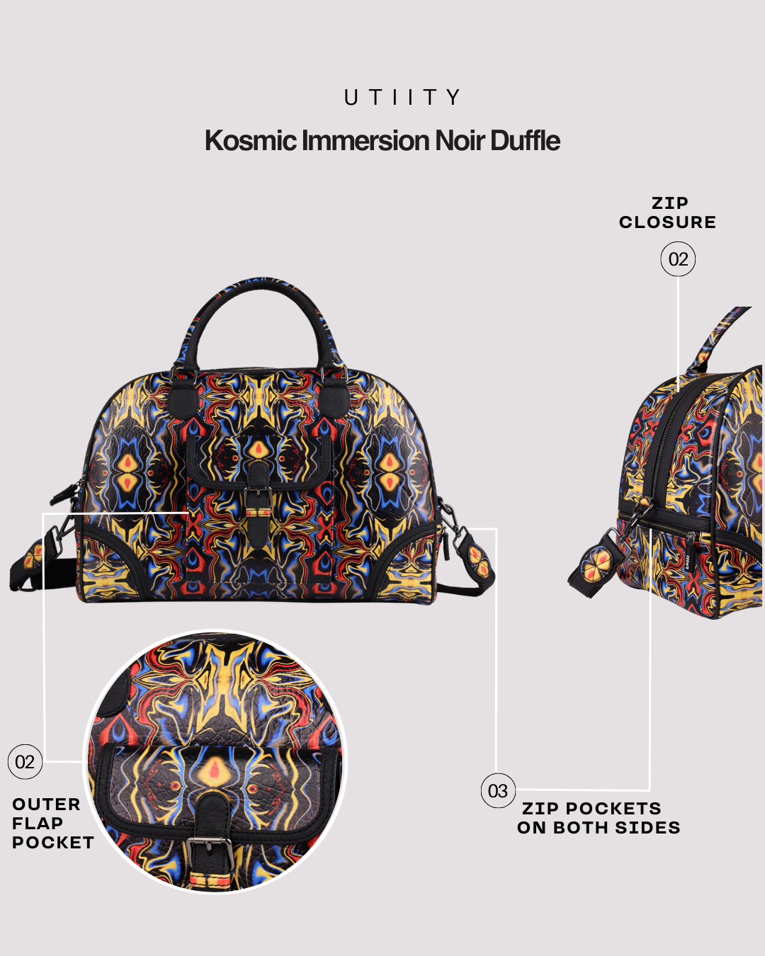 Kosmic Immersion Duffle Bag - Noir Women