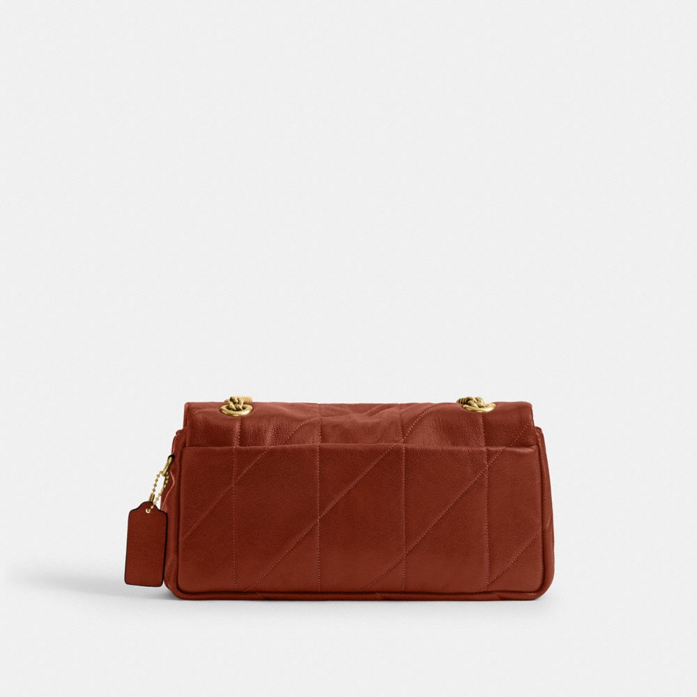 Coach Tabby Shoulder Bag 26 With Quilting Brass Pecan