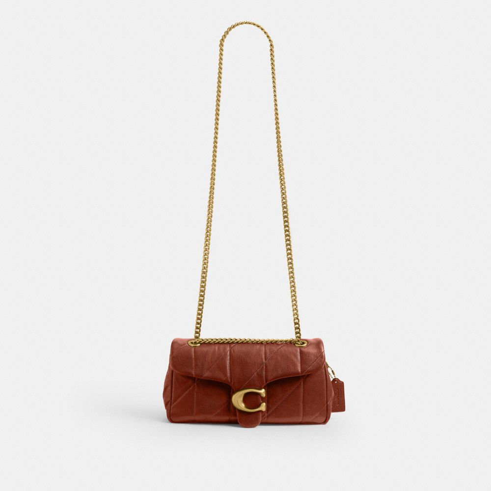 Coach Tabby Shoulder Bag 26 With Quilting Brass Pecan
