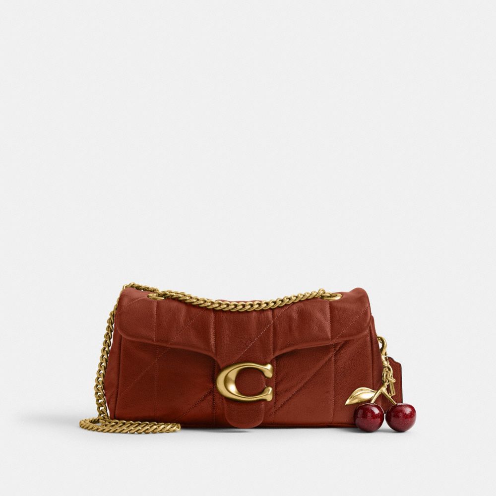 Coach Tabby Shoulder Bag 26 With Quilting Brass Pecan