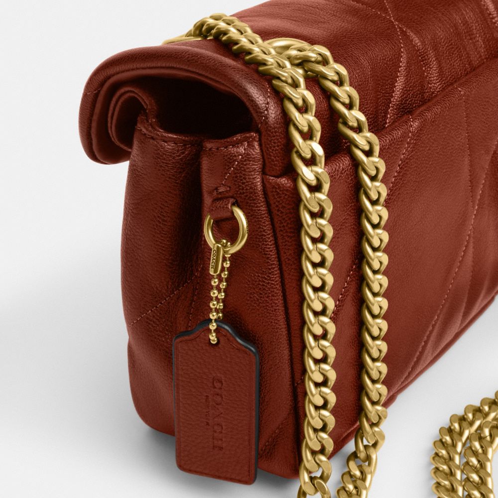 Coach Tabby Shoulder Bag 26 With Quilting Brass Pecan