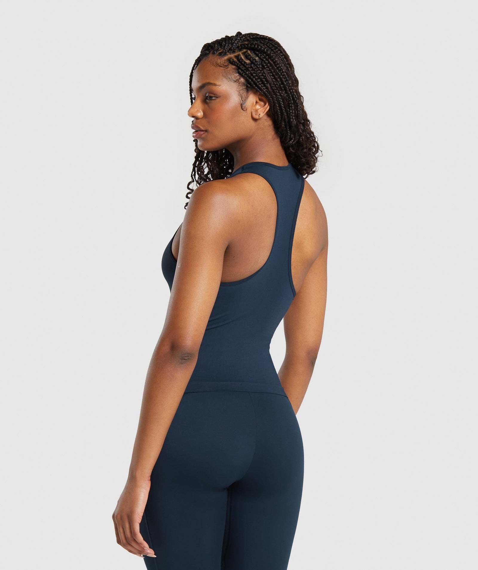 Women's Gymshark Everyday Seamless Tight Fit Tank Navy