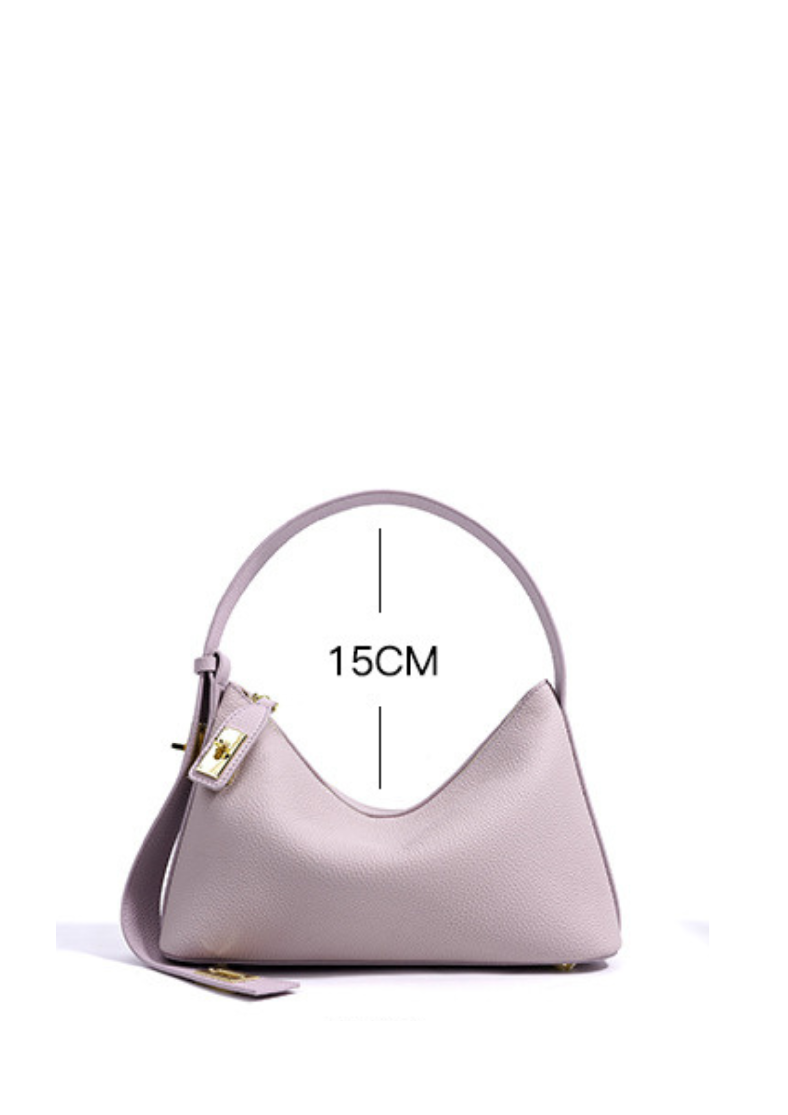 Lumi - Ladies leather Baguette | Mauve