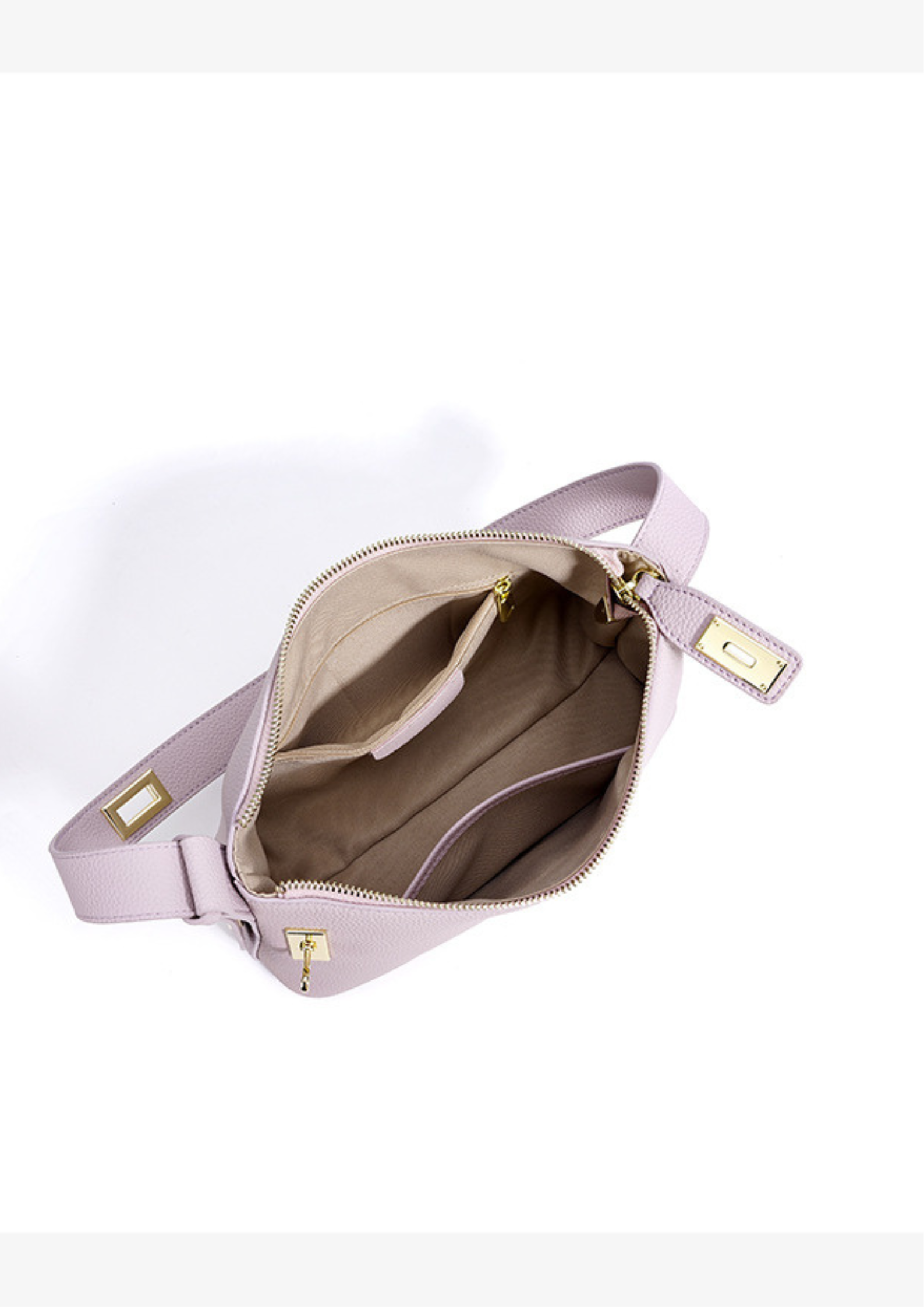 Lumi - Ladies leather Baguette | Mauve