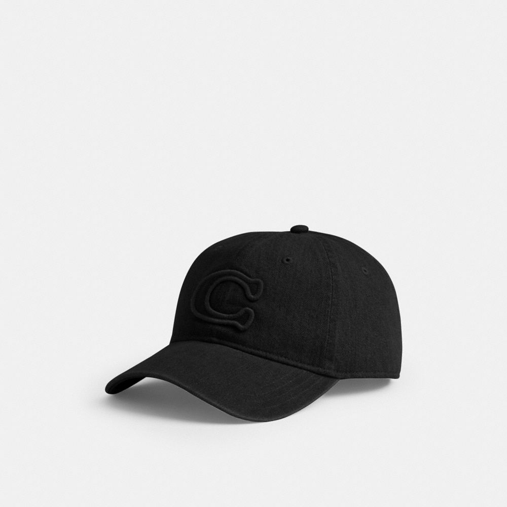 Coach Signature Patch Baseball Hat Black