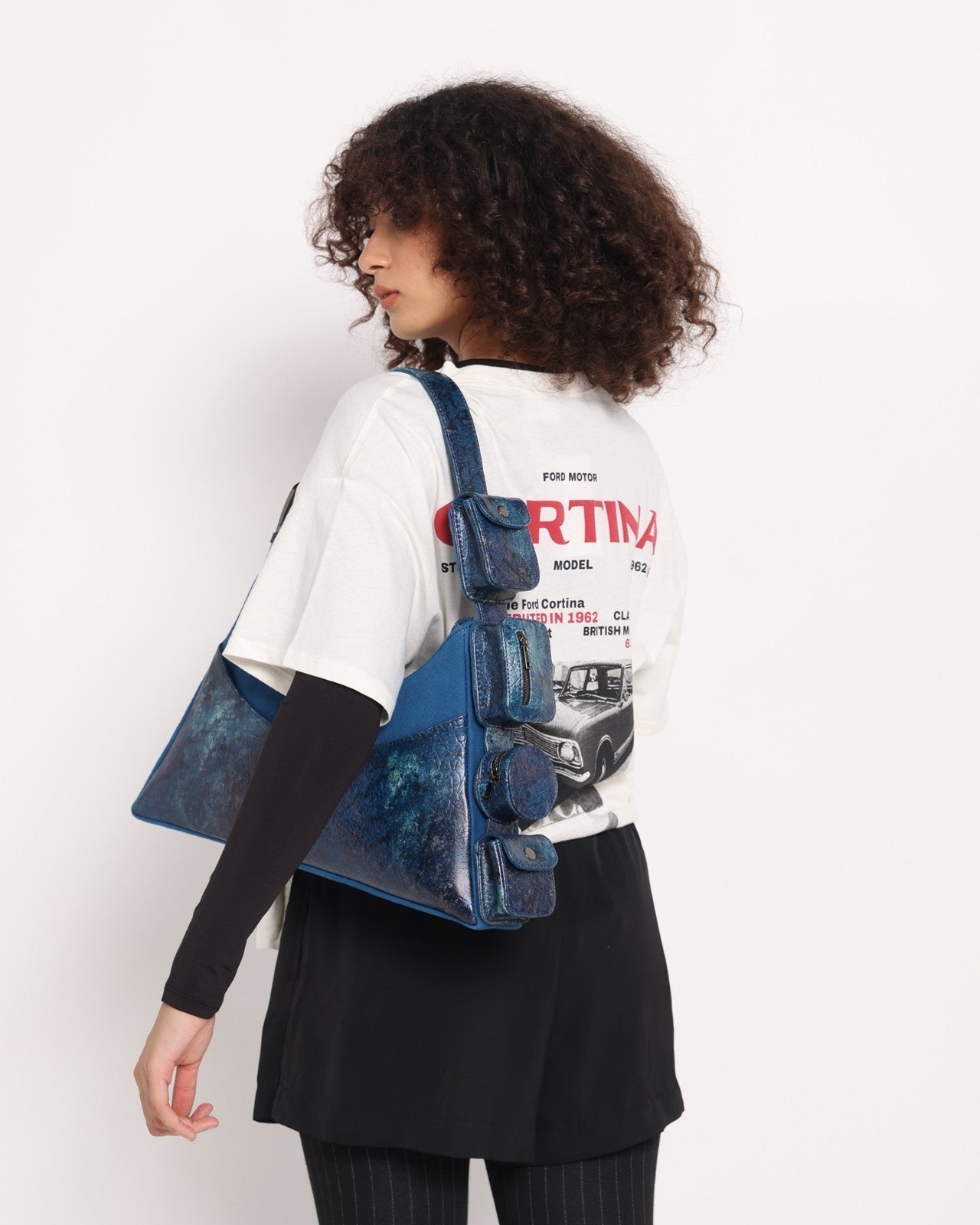 Muddled Cargo Bag - 4 Pocket Cracked Indigo