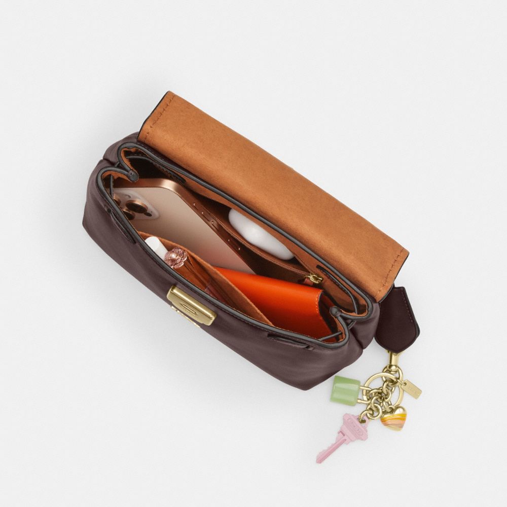 Coach Emory Top Handle Bag Gold Espresso
