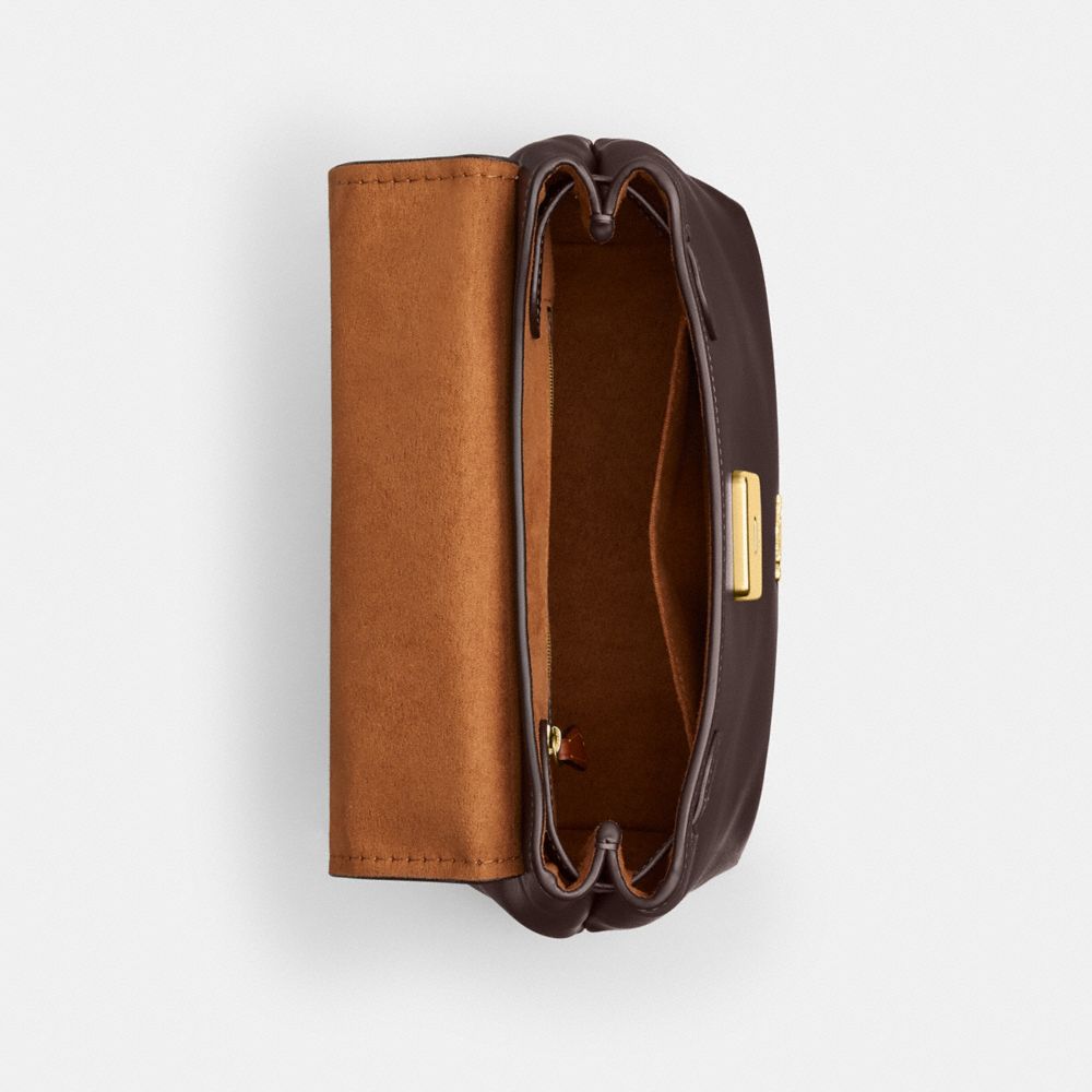 Coach Emory Top Handle Bag Gold Espresso