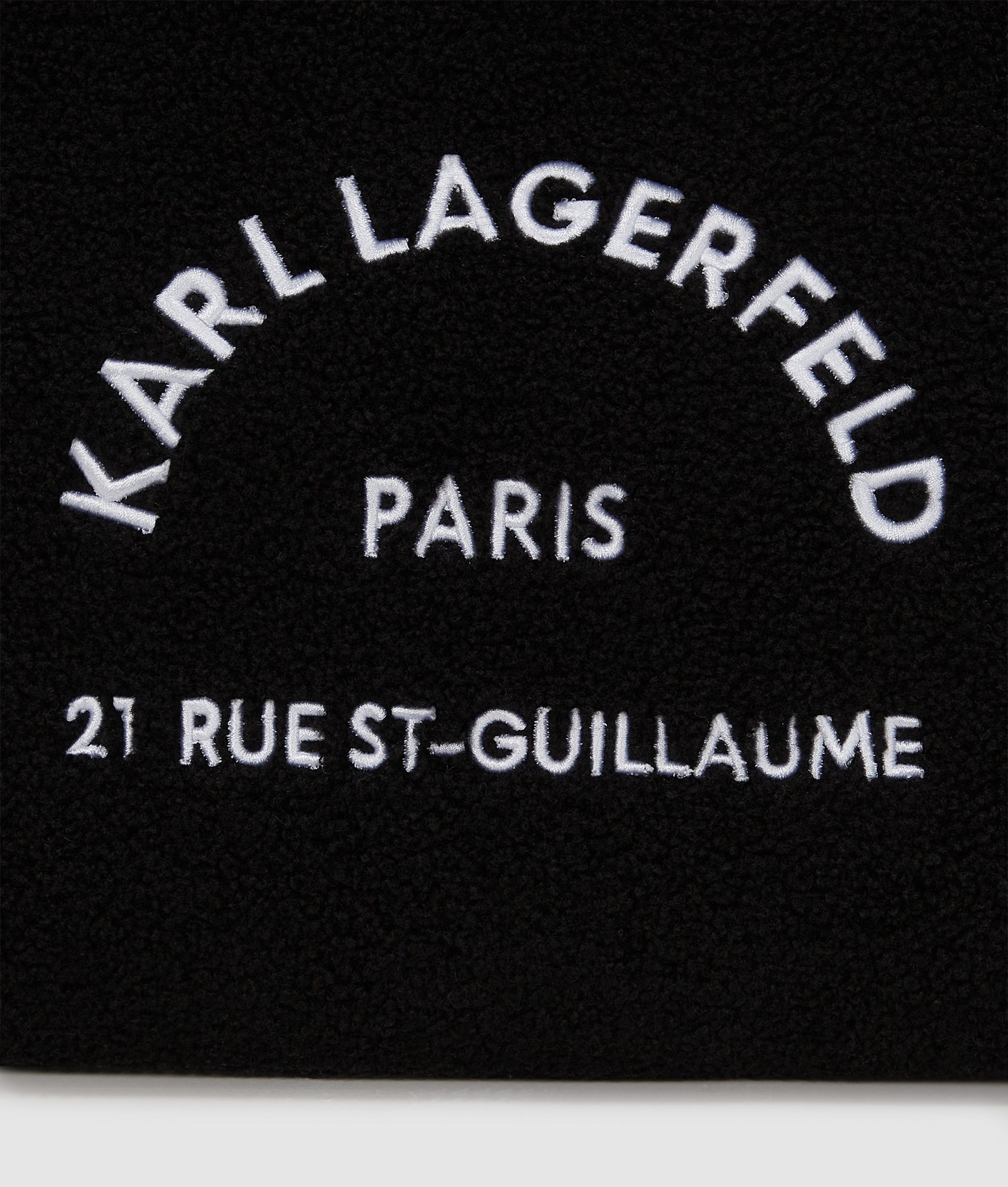 KarlLagerfeld Rue St-Guillaume Faux-Shearling Tote Bag Black