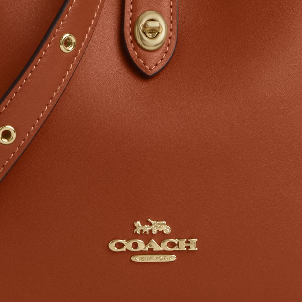 Coach Hadley Mini Crossbody Bag Gold Tan