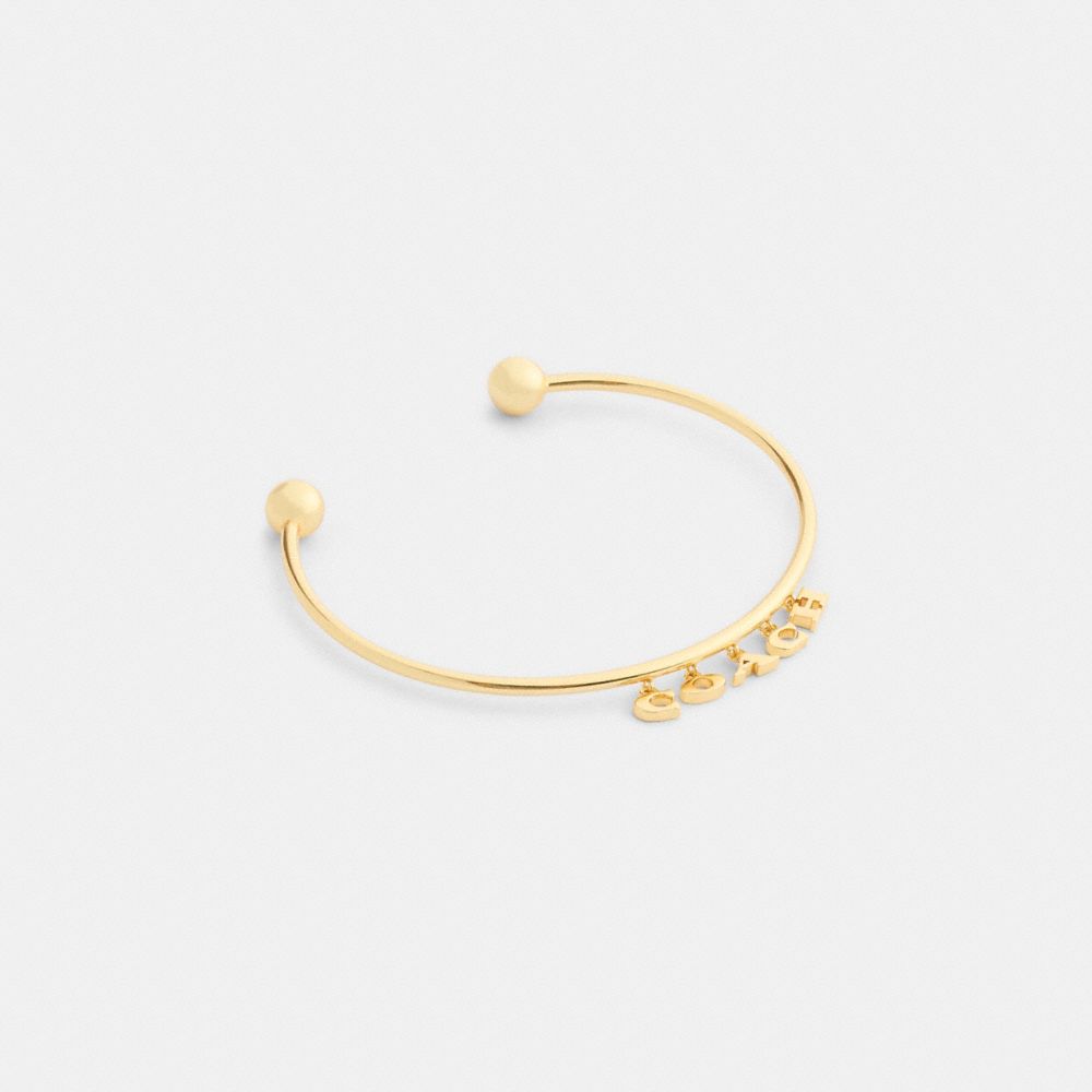 Coach Coach Charms Cuff Bracelet Gold