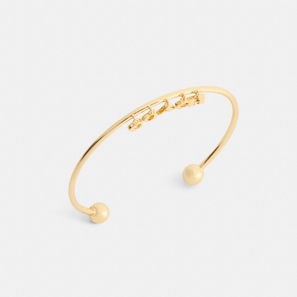 Coach Coach Charms Cuff Bracelet Gold