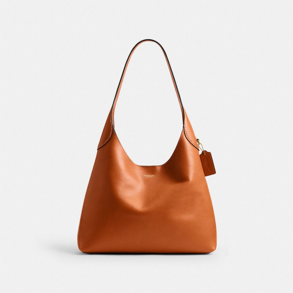 Coach Brooklyn Shoulder Bag 34 Brass Toffee