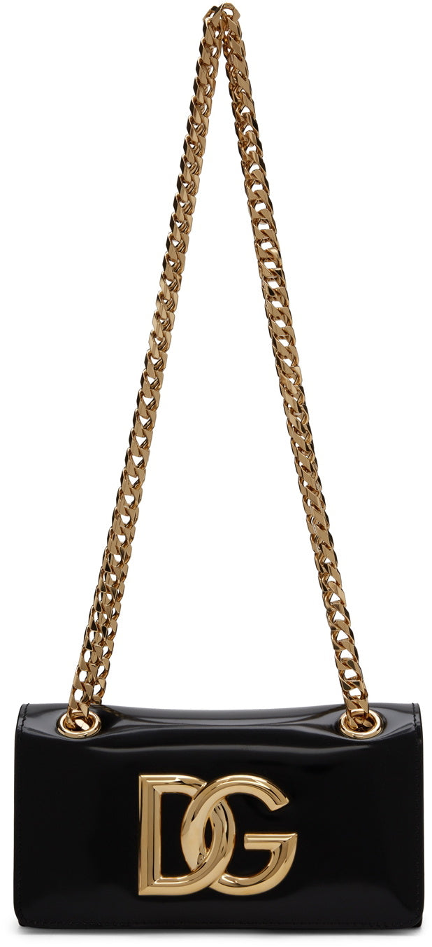 Dolce & Gabbana Black Phone Shoulder Bag