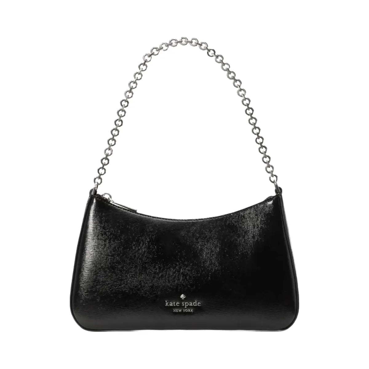 Kate Spade Margot Textured Patent Leather Convertible Crossbody Black