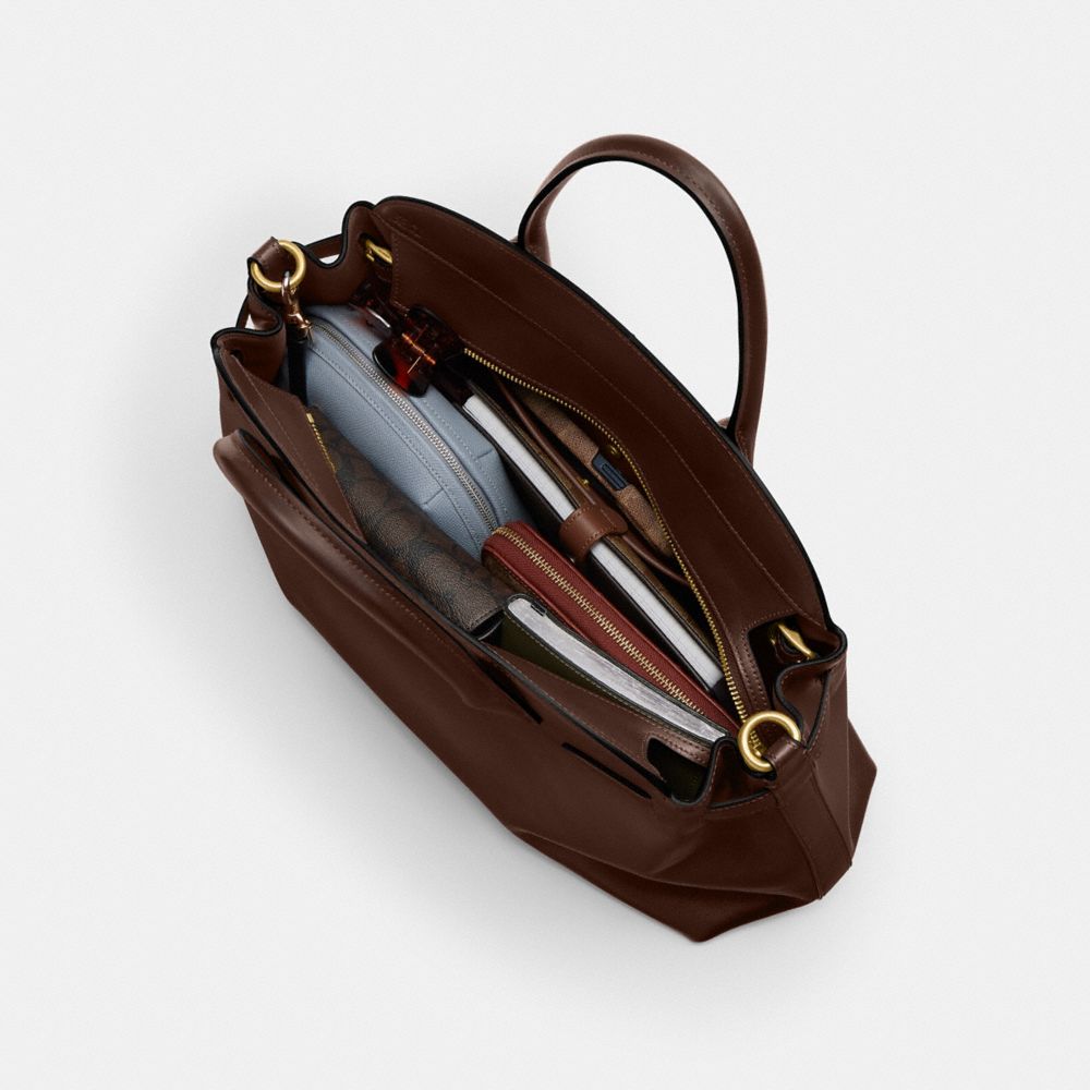 Coach Soft Empire Carryall Bag 40 Brass Maple