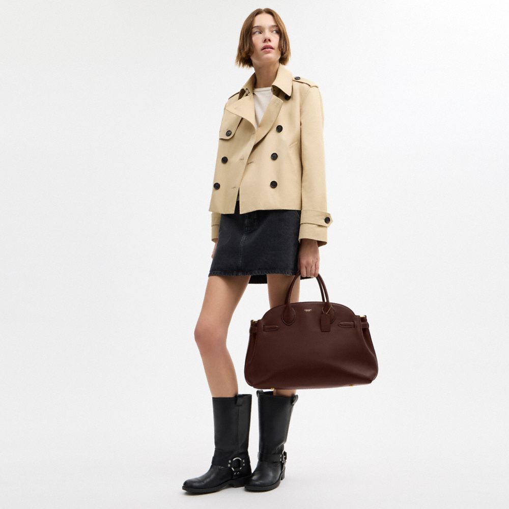 Coach Soft Empire Carryall Bag 40 Brass Maple