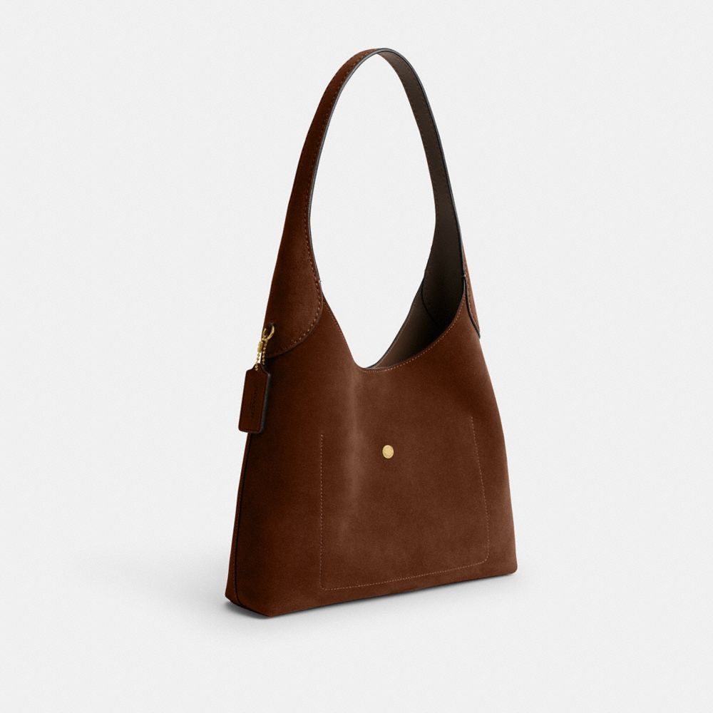 Coach Brooklyn Shoulder Bag 28 Brass Warm Brown