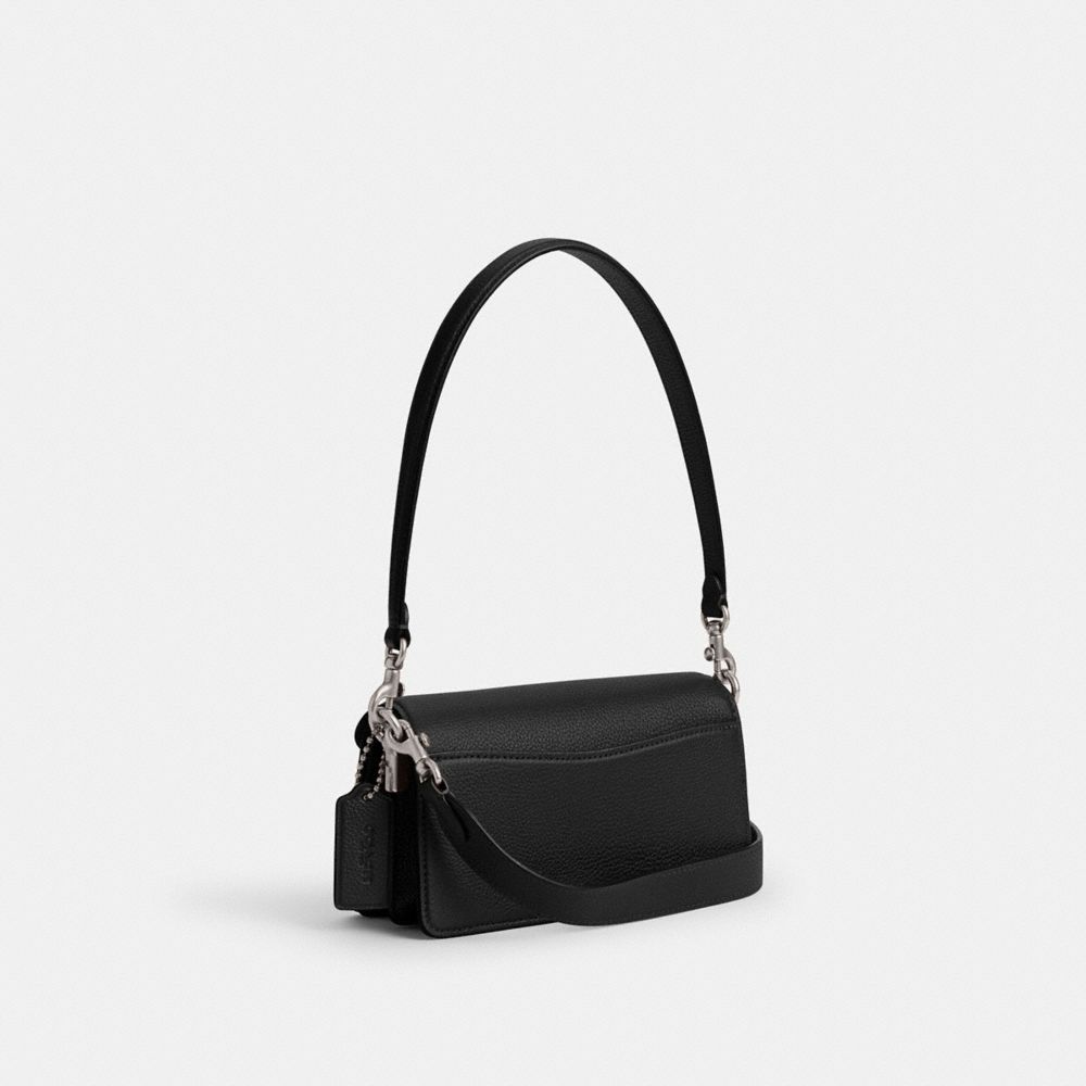 Coach Tabby Shoulder Bag 20 Silver Black