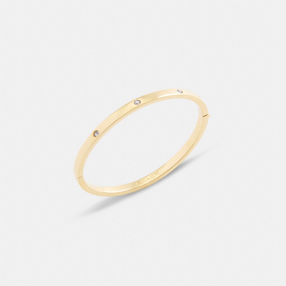 Coach Essential Hinged Bangle Gold