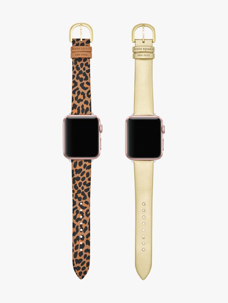 Leopard Cross Compatible 38/40/41mm Band Set For Apple Watch®