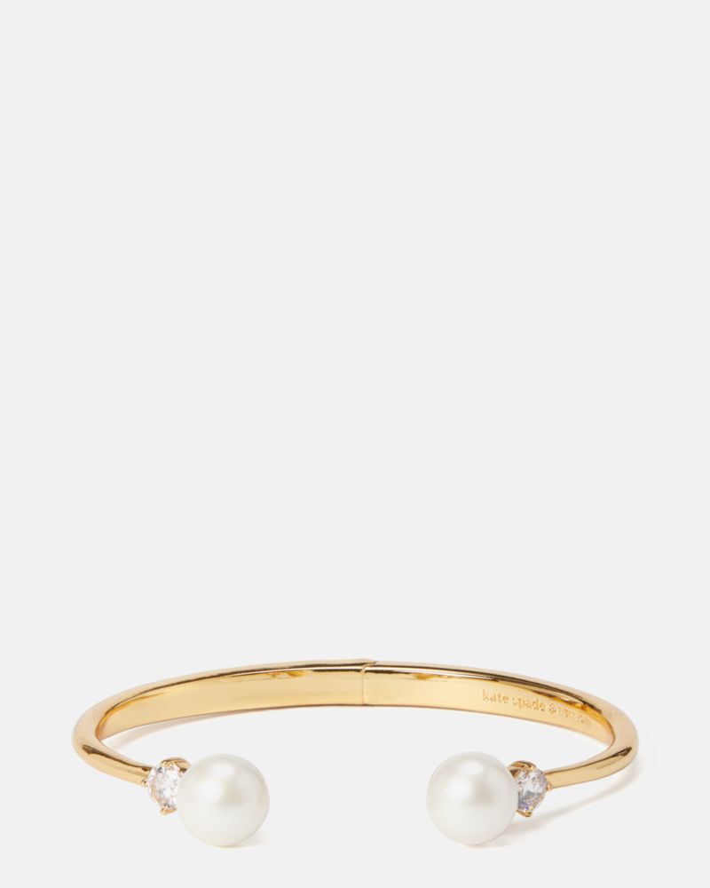 Pearls Of Wisdom Open Hinged Bangle