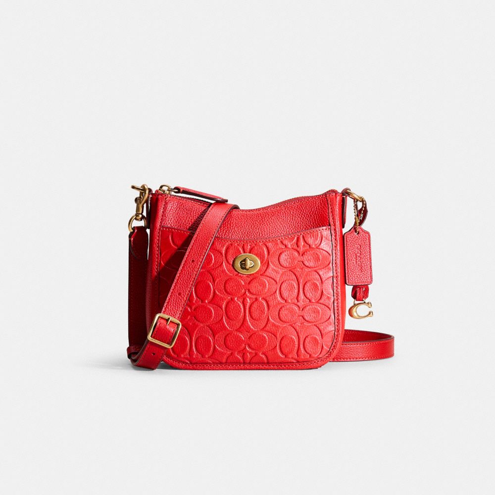 Restored Chaise Crossbody 19 In Signature Leather