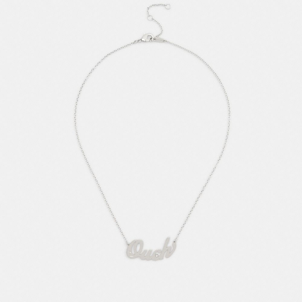 Ouch Nameplate Necklace