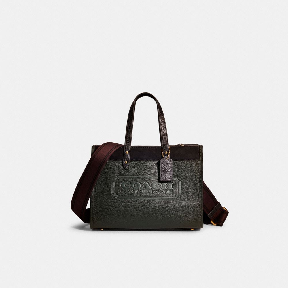 Restored Field Tote 30 In Colorblock With Coach Badge