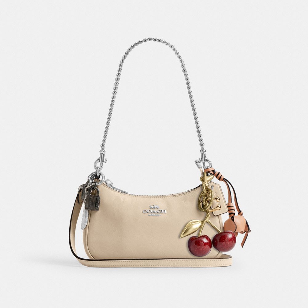 Coach Teri Mini Crossbody Bag With Charms Silver Ivory