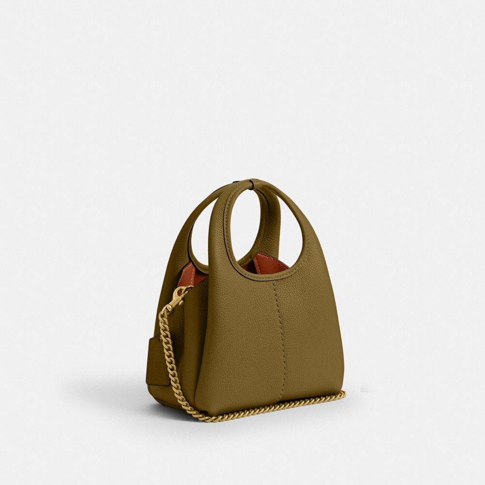 Coach Lana Shoulder Bag 19 Brass Muted Olive