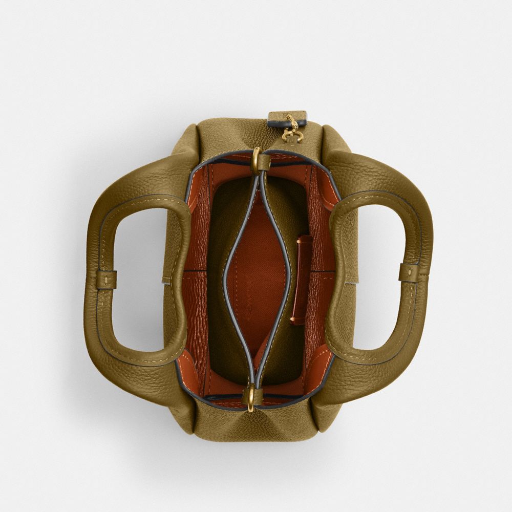 Coach Lana Shoulder Bag 19 Brass Muted Olive