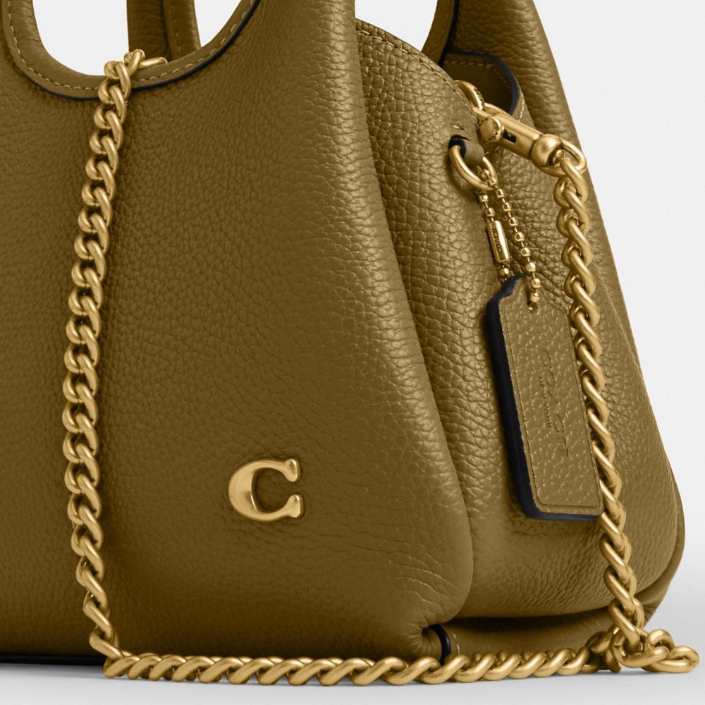Coach Lana Shoulder Bag 19 Brass Muted Olive