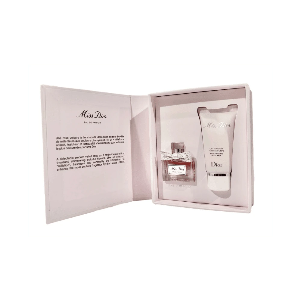 Miss Dior Perfume and Lotion Mini Gift Set (Perfume 5 ML/ Lotion 0.67 Fl Oz)