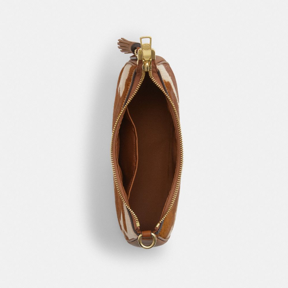 Teri Shoulder Bag In Haircalf With Cow Print