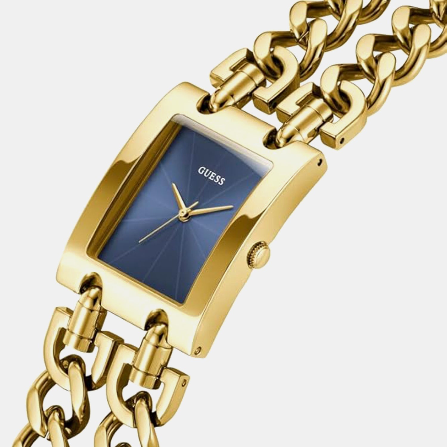Guess Gt Mod Heavy Metal Women Quartz Blue Dial Analog Stainless Steel Gw0740L3