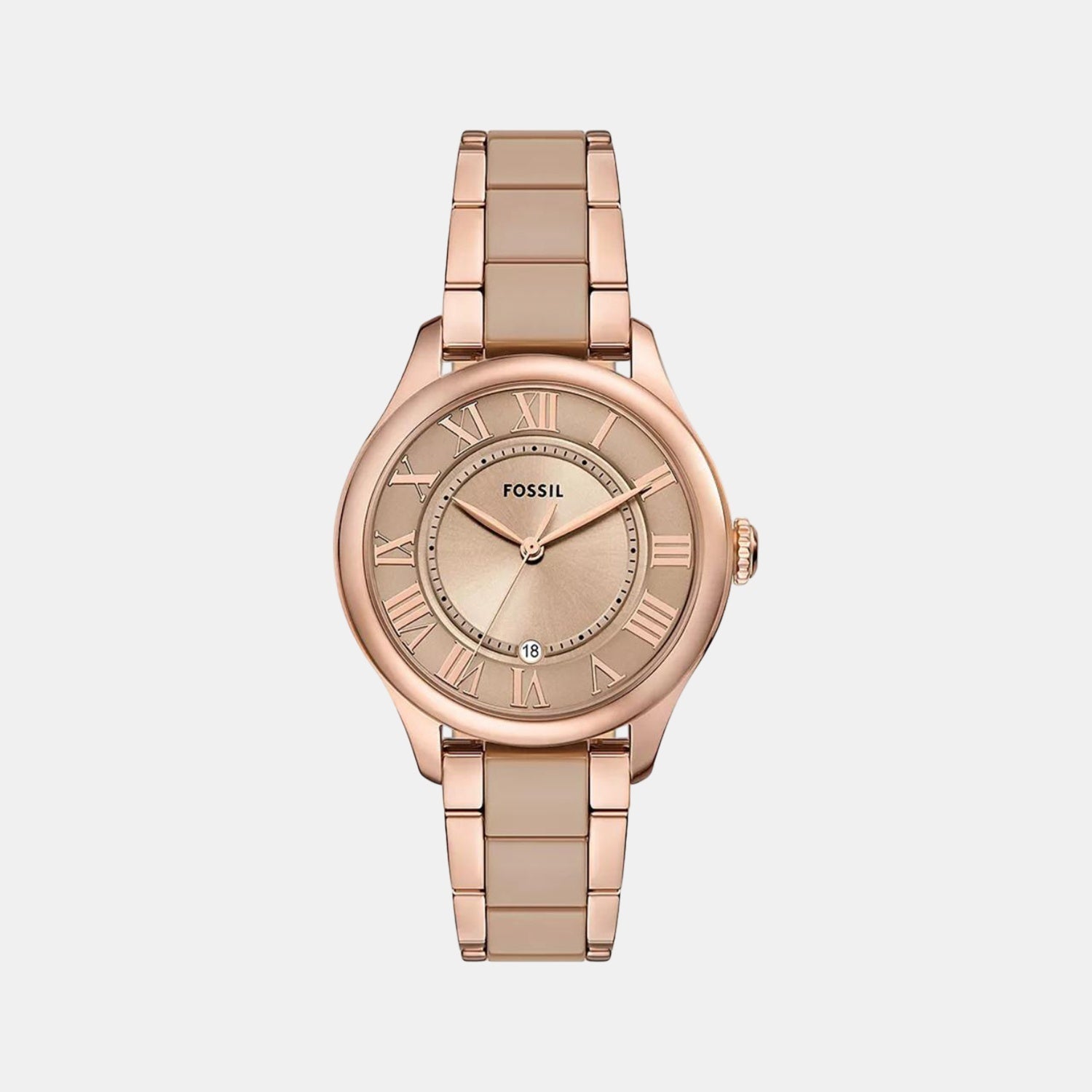 Fossil Gilmore Women Quartz Pink Dial Analog Ceramic Watch Ce1133