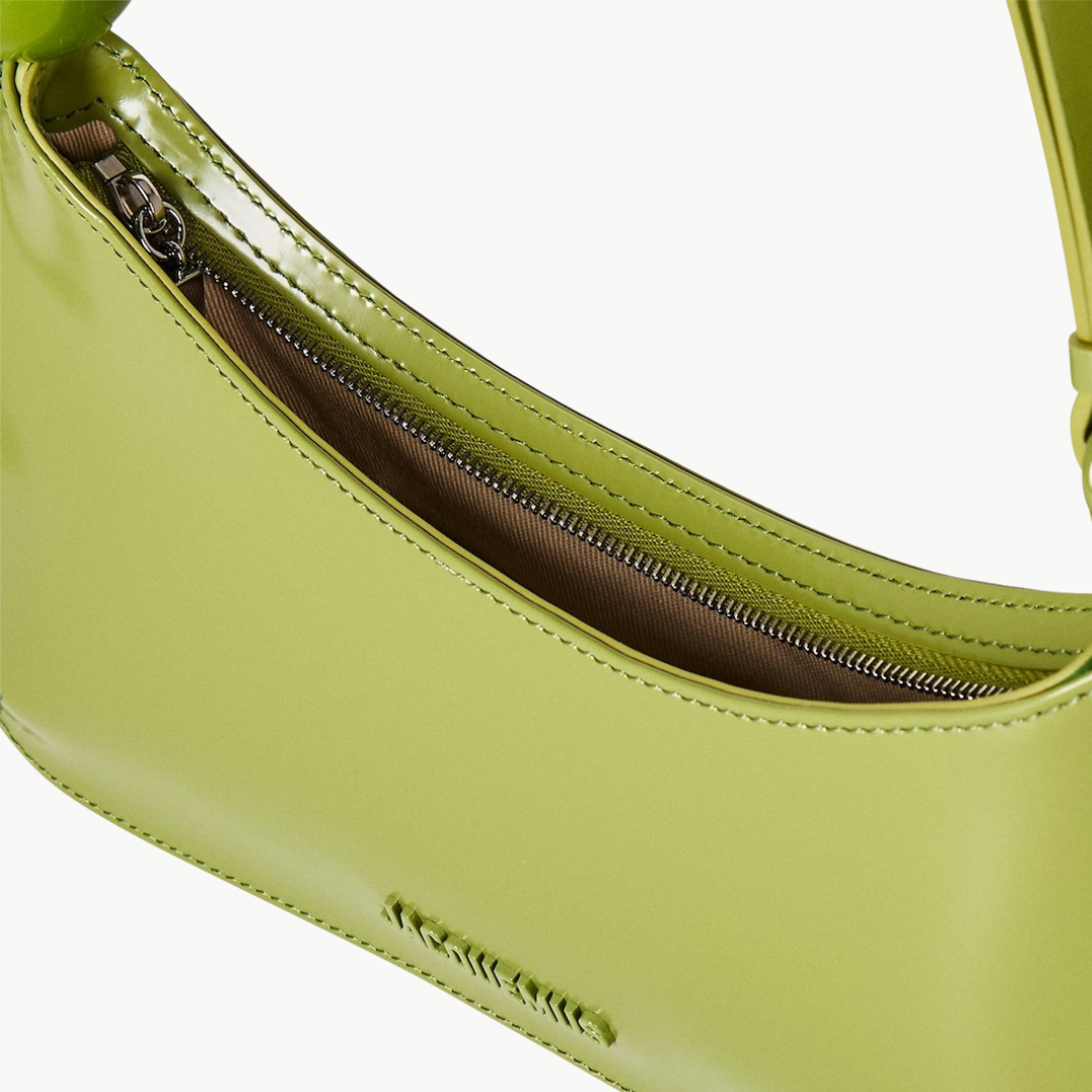 JACQUEMUS BISOU PERLE LEATHER SHOULDER BAG