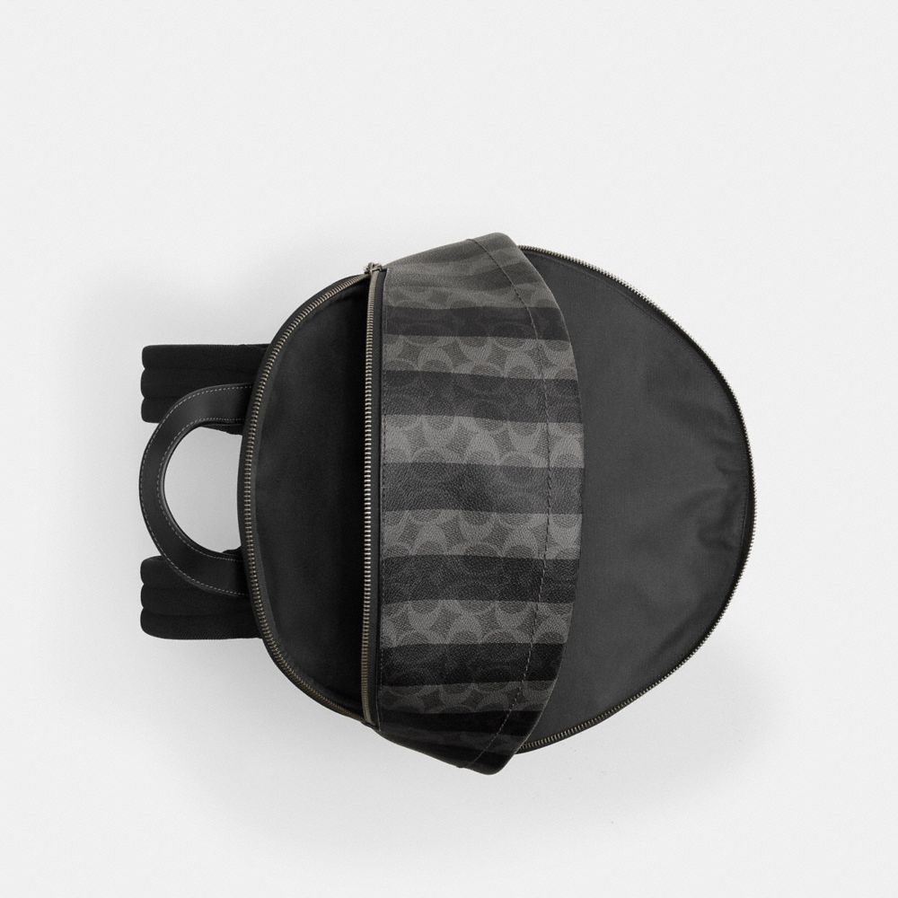 Taylor Backpack In Signature Canvas With Stripes