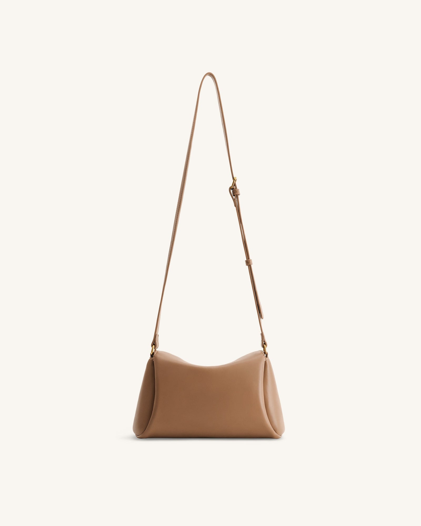 Greta Twist-Lock Crossbody Bag - Brown